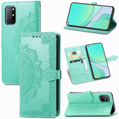 Pour Oneplus 8t Maillot De Portefeuille En Cuir Pu De Mandala Botier De Fermeture Magntique  Double Sens Avec Support/Fentes De Cartes Oneplus 8t Color:Green