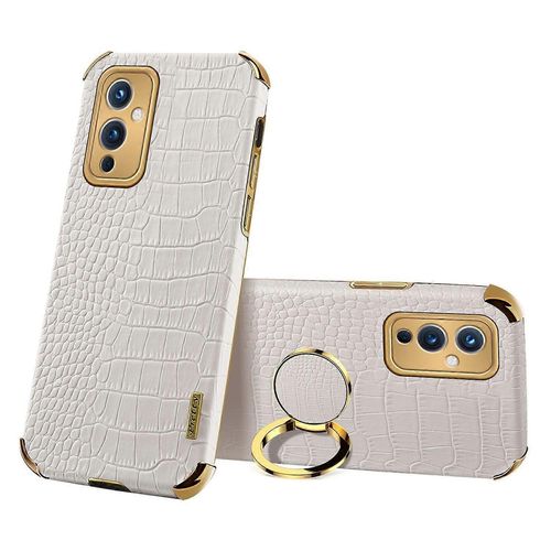 Pour Oneplus 9 (Version Ue / tats-Unis) Galvanoplastie Crocodile Texture Pu Cuir Enduit Tpu tui De Tlphone