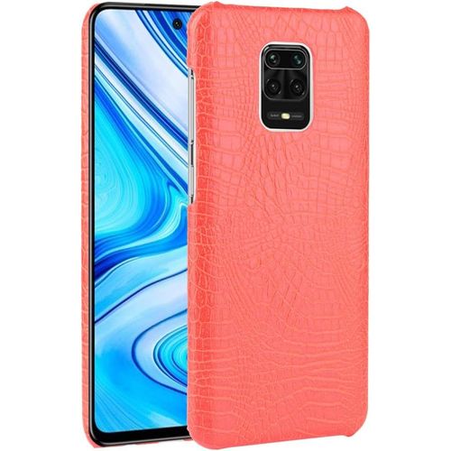 Pour Remplacement Pour Coque Xiaomi Redmi Note 9s / Note 9 Pro/Note 9 Pro Max Case Pu tui Housse En Cuir Motif Crocodile Back Cover Rouge
