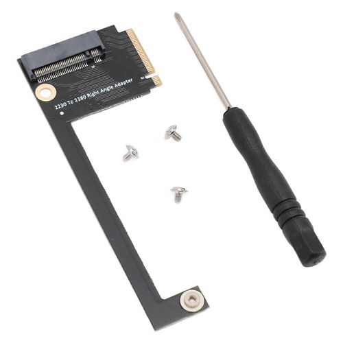 Pour Rog Ally Handheld Conversion 2230 to 2280 SSD Carte d'extension NVME M Key NGFF M.2 PCIE 4.0 3.0 Gold Finger Adapter 90 degrs