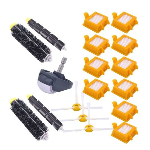 Pour Roomba soies ensemble de pieces de rechange Flexible Percussion Cte brosse filtre Hepa pour Irobot Roomba 700 serie aspirateur acces