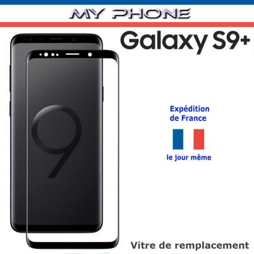 Pour Samsung Galaxy S9+ Plus Verre Noir Vitre Avant cran Lentille Remplacement Sm-G965f