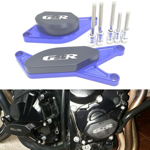Pour Suzuki Gsr400 Gsrfemelle Gsr 400 600 2006 2007 2008 2009 2010 2011 2012,Moteur Crash Pads Quadro Sliders Prote - Type Bleu