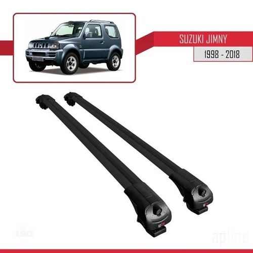 Barres De Toit - Ace-1 - Suzuki Jimny 1998-2018 - Aluminium - Noir - Charge Utile 300 Kg