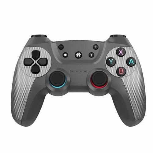Pour Switch Pro / Pc / Android Manette De Jeu Bluetooth Sans Fil Avec Vibration De Rveil Argent lgant