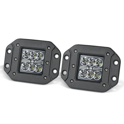 Pour Tracteur Suv Spot Encastr Led Lampe De Travail 18w Voiture Lampe De Travail Led Barre Lumineuse 12-24v Ip68 tanche Led Lampe De Travail Led Lampe De Travail Pour 4x4 Voiture Camion Suv Bateau