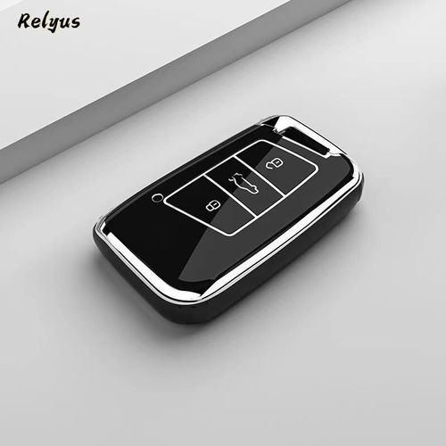 Pour Vw Volkswagen Magotan Magotan Gte Passat B6 B7 B8 Cc Arteon Pour Fabia Superb A7 Kodiaq Voiture Tpu Cl Housse Fob - Type Silver Edge Black