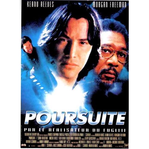 Poursuite / Chain Reaction - Affiche Originale De Cinma - Format 120x160 Cm - Un Film De Andrew Davis Avec Keanu Reeves, Morgan Freeman, Rachel Weisz, Fred Ward, Kevin Dunn, Brian Cox - Anne 1996