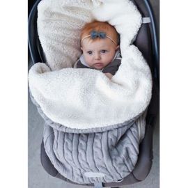 Poussette Chanceliere Couverture Enveloppante Universelle Bebe Nid D Ange Hiver Pour Siege Auto Gris Clair Rakuten