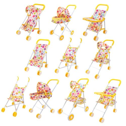Poussette Pliante  Motif De Points, Jouet, Poupe Ay, Cadeau