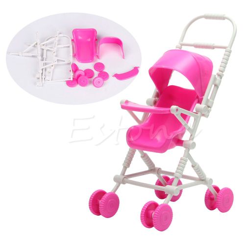 Poussette Rose  Assembler Pour Bb, Mobilier De Ppinire, Jouets, Poupe, D5qa