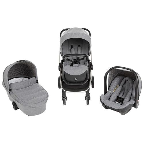 Poussette Trio Tessa Gris Chin - Gris