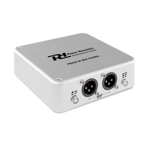 Power Dynamics PDX30 Bote d'injection directe pour concert ou enregistrement - Sortie stro XLR symtrique