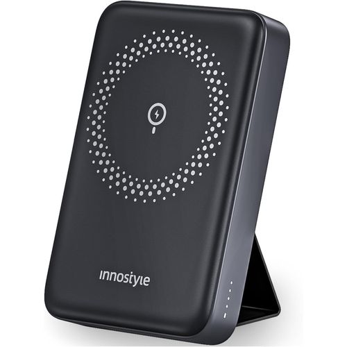 Powerbank Powermag 2 En 1 Avec Support, Induction Magntique Rapide 10000mah, Charge Rapide, Usb-C, Noir[X1093]