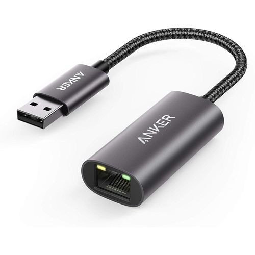 PowerExpand Adaptateur USB 3.0 vers Gigabit Ethernet en Aluminium, Compact Adaptateur USB-A Compatible avec MacBook Pro 2015, MacBook Air 2017 et Plus