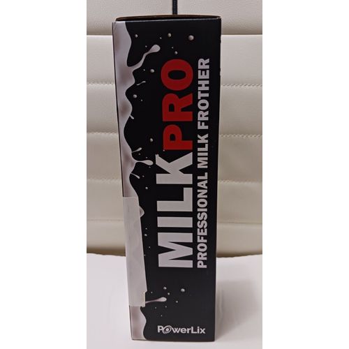 PowerLix Milk Pro Professional Milk Frother 19000 rotations per minute Black NIB