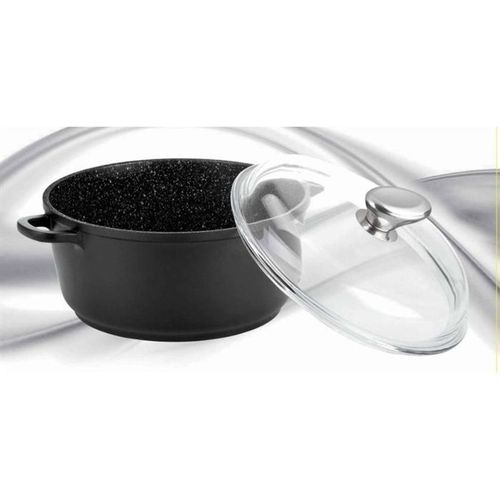 Pradel Excellence Faitout Faon Pierre -  28 Cm - 5,8 L - Noir - Tous Feux Dont Induction