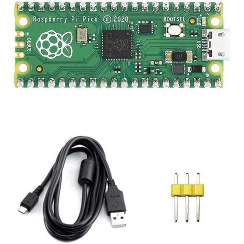 Pr-soud Raspberry Pi Pico Board, Base sur Raspberry Pi RP2040 Puce, Dual-Core Arm Cortex M0+ Processeur Fonctionnant Jusqu' 133 MHz, Support C/C ++ / Python.[V841]