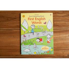 premiers mots anglais Livre de coloriage dessin animé pour enfants