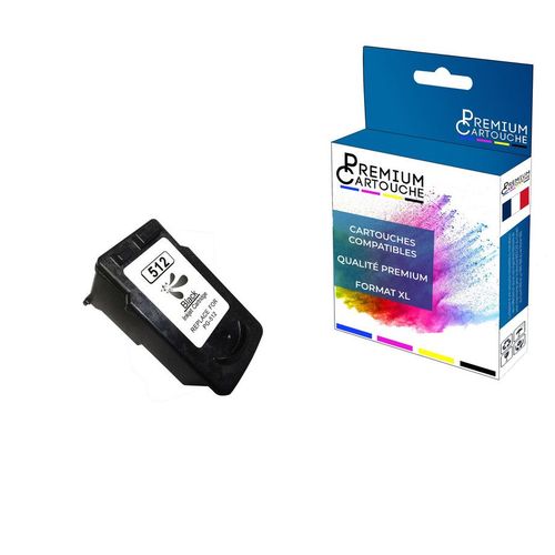 Premium Cartouche - 1 Cartouche Compatible Pour Canon Pg-512xl Noir Canon Pixma Ip 2700 Mp 230 Mp 235 Mp 240 Mp 250 Mp 252 Mp 270 Mp 280 Mp 280 Serie