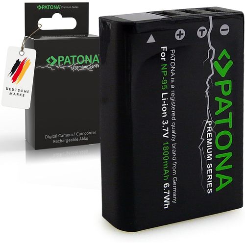 Premium NP-95 Batterie 1800mAh Compatible avec Fuji Fujifilm FinePix F30 F31fd Real 3D W1 XS1 X30 X70 X100 X100S X100T X 30 70 100 100S 100T F 30 31 FD NP95 NP 95.[V418]