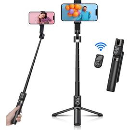 Premium Perche à Selfie Trépied pour Smartphone - 100cm Portable