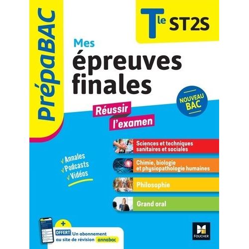 Mes preuves Finales Tle St2s    Format Grand Format 