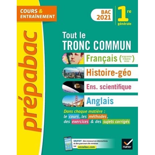 Tout Le Tronc Commun 1re Gnrale    Format Grand Format 