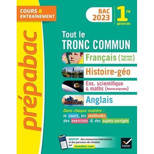 Tout Le Tronc Commun 1re Gnrale    Format Grand Format 