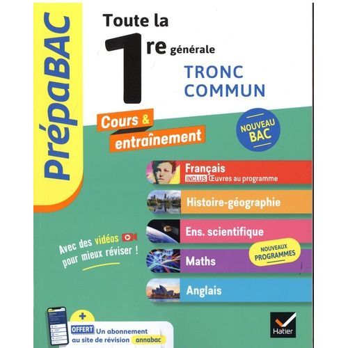 Toute La 1re Gnrale Tronc Commun    Format Grand Format 