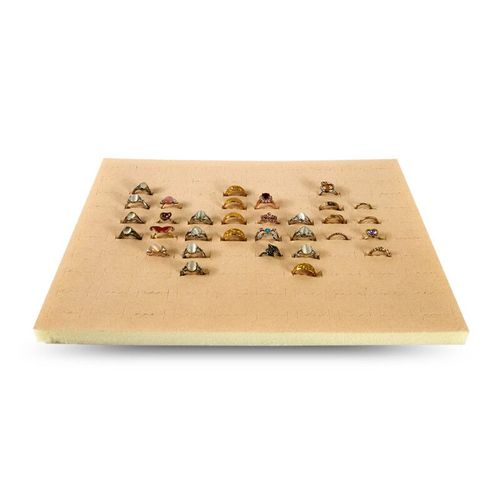 Prsentoir De Bagues  Cent Positons,Polymre,Accessoires De Rangement De Bagues,Doublure Intrieure De Bijoux,Tampon D'insertion De Bote,Bricolage,ponge Polymre,33.5x22.5x1cm