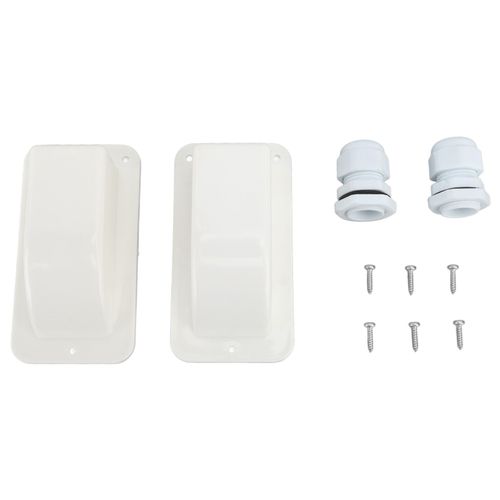 Presse-éToupe D'entréE De CâBle Solaire Simple, BoîTier De Presse-éToupe D'entréE De CâBle Solaire éTanche Pour CâBle De 6 Mm2 à 12 Mm2 Pour Toit De Bateau De Camping-Car Blanc