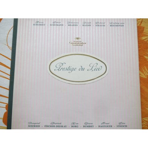 Prestige Du Lied - Schubert, Schumann,  Brahms, Beethoven, Richard Strauss, Haydn, La Truite, Le Roi De Thule, Batitude, Le Roi Des Aulnes, Bereuse, Srnade, Le Noyer,  Chanson De Marin, Litanie,I - Irmgard Seefried - Dietrich Fischer-Dieskau - Kim Borg - Grace Bumbry - Ernst Haefliger - Rita Streich - 