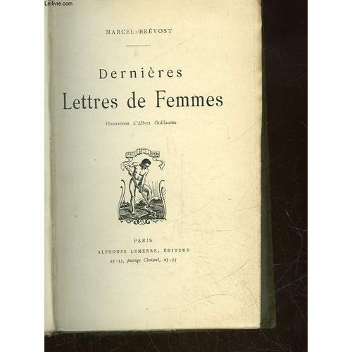 Dernieres Lettres De Femmes   de Marcel Prvost