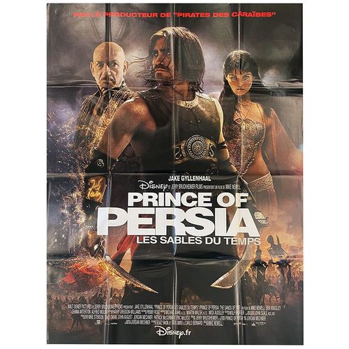 Prince Of Persia (Les Sables Du Temps) - Vritable Affiche De Cinma Plie - Format 120x160 Cm - De Mike Nevwell Avec Jake Gyllenhaal, Ben Kingsley, Gemma Arterton, Alfred Molina - 2010