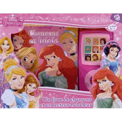 Chansons En Balade - Un Livre De Chansons Et Un Lecteur Baladeur Princesses Disney (1 Cd Audio Mp3) - Disney