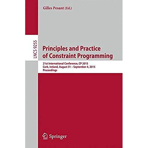 Principles And Practice Of Constraint Programming    Format Broch 