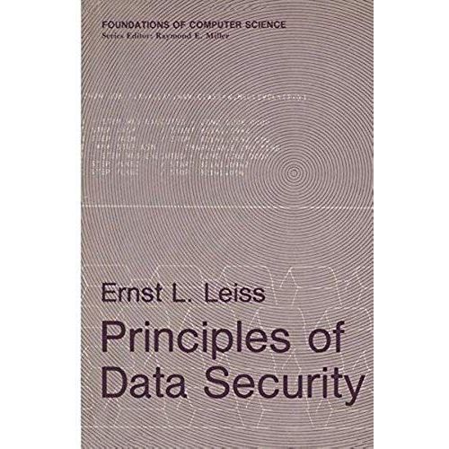 Principles Of Data Security    Format Broch 