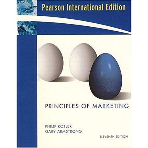 Principles Of Marketing   de philip kotler  Format Broch 