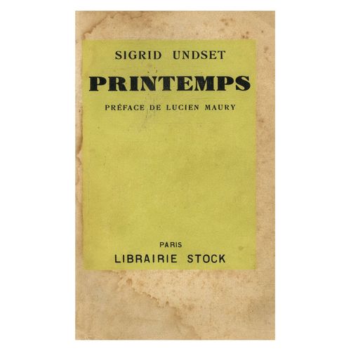 Printemps / Undset, Sigrid / Rf16541   de sigrid undset 