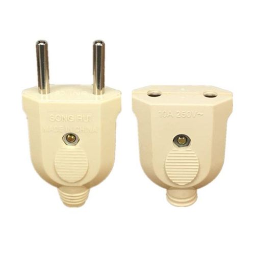Prise lectrique Ca  2 Broches Europenne Ue,Adaptateur De Prise Mle Femelle Avec Connecteur De Rallonge De Fil - Type Female And Male