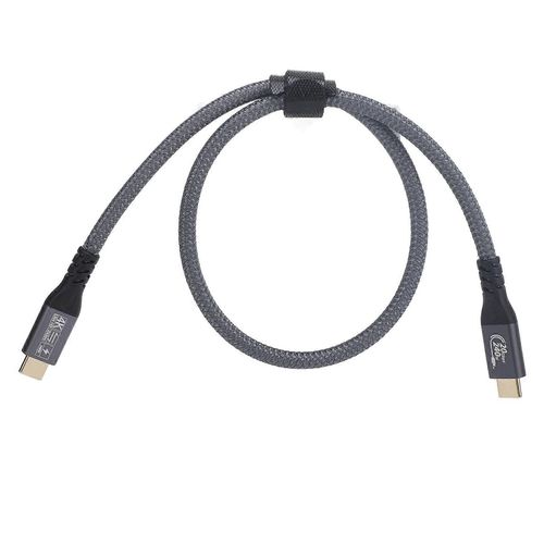 Prise en charge du cble USB C vers USB C Transfert de donnes 20 Gbit/s Charge rapide 240 W Sortie vido 4K 60 Hz Cble USB C 3.2 Gen 2 0,5 m / 1,6 pi