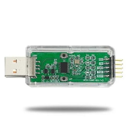 Prise en charge du dbogueur de tlchargement en ligne WCH LinkE Architecture WCH RISC-V Interface MCU/SWD Puce ARM 1 Port srie vers USB