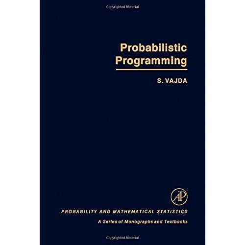 Probabilistic Programming (Probability & Mathematical Statistics Monograph)   de Steven Vajda  Format Broch 