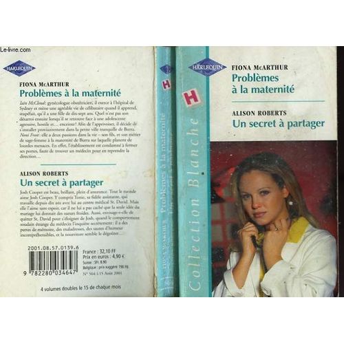 Problemes A La Maternite Suivi De Un Secret A Partager (Midwife Under Fire - A Perfect Result)   de MCARTHUR FIONA / ROBERTS ALISON