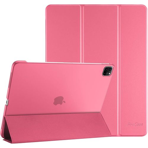 Procase Coque Pour Ipad Air 13 Pouces (M3) 2025/(M2) 2024, Ipad Pro 12.9 Pouces 6me 2022/5me 2021/4me 2020/3me 2018 Gnration, Nouvel tui Amlior, Housse Protection Anti-Chute-Rouge Pastque