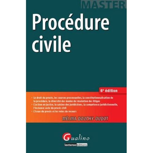 Procdure Civile   de Douchy-Oudot Mlina  Format Beau livre 
