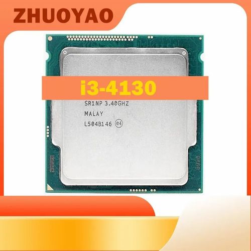 Processeur d'unit centrale Core i3 4130 Haswell,3.40GHz,512 Ko/3 Mo,socket LGA 1150,SR1 distill I3 4130