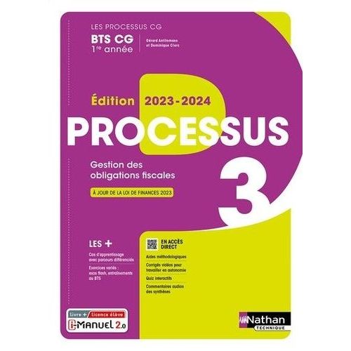 Bts Cg 1re Anne Processus 3   de Antitomaso Grard  Format Beau livre 