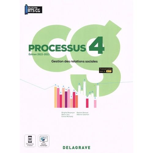 Gestion Des Relations Sociales Bts Cg Processus 4   de Besanon Brigitte  Format Beau livre 